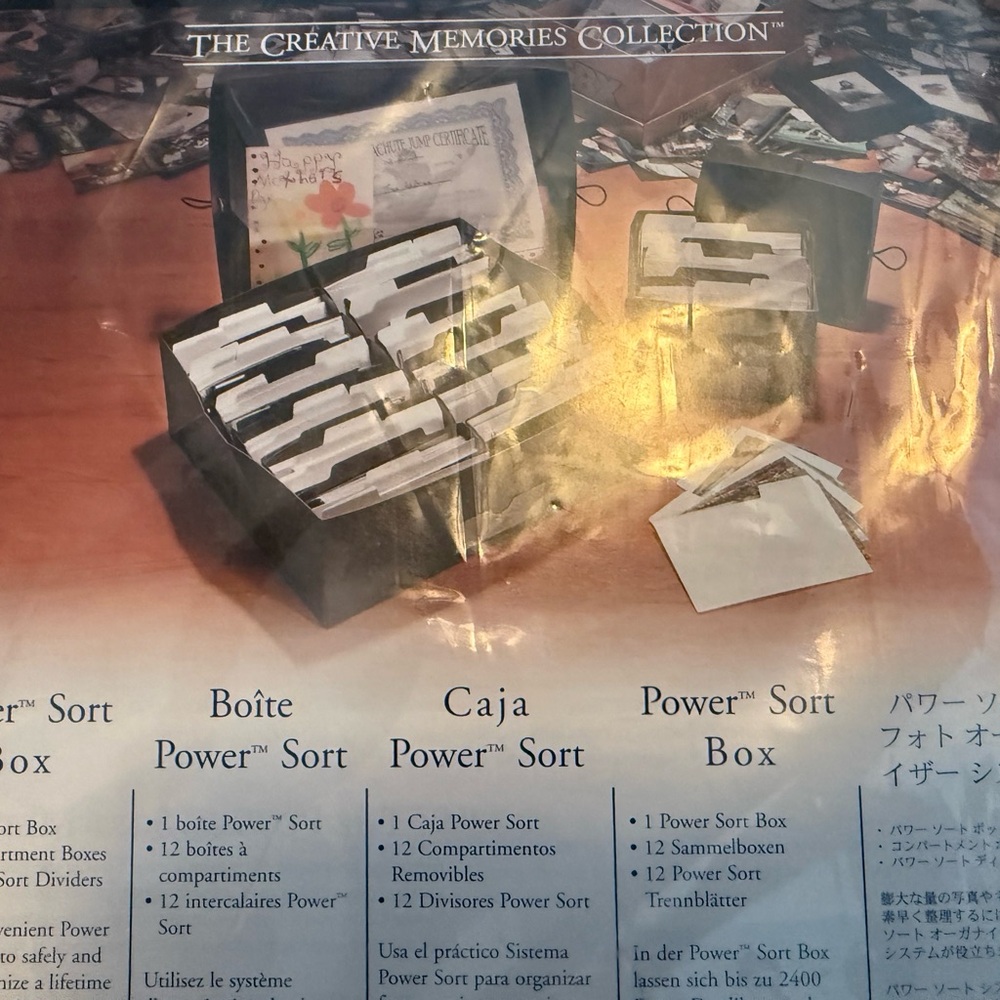 Creative Memories Photo Organizer Box - Black